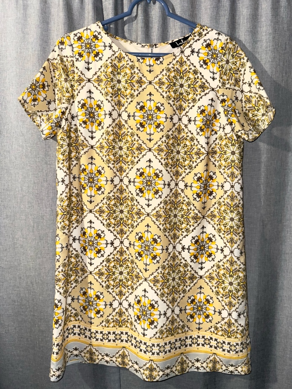 Lulus Dandy Lion Shift Mini Dress